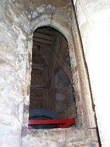 entrance to bell chamber (clock floor accessable from within bell chamber)