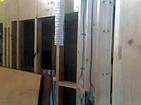 electrics and extraction pipework under construction 20 November 2005