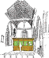 Architects Sketch of proposed toilet & kitchen