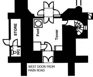 Plan View of West Porch Entrance